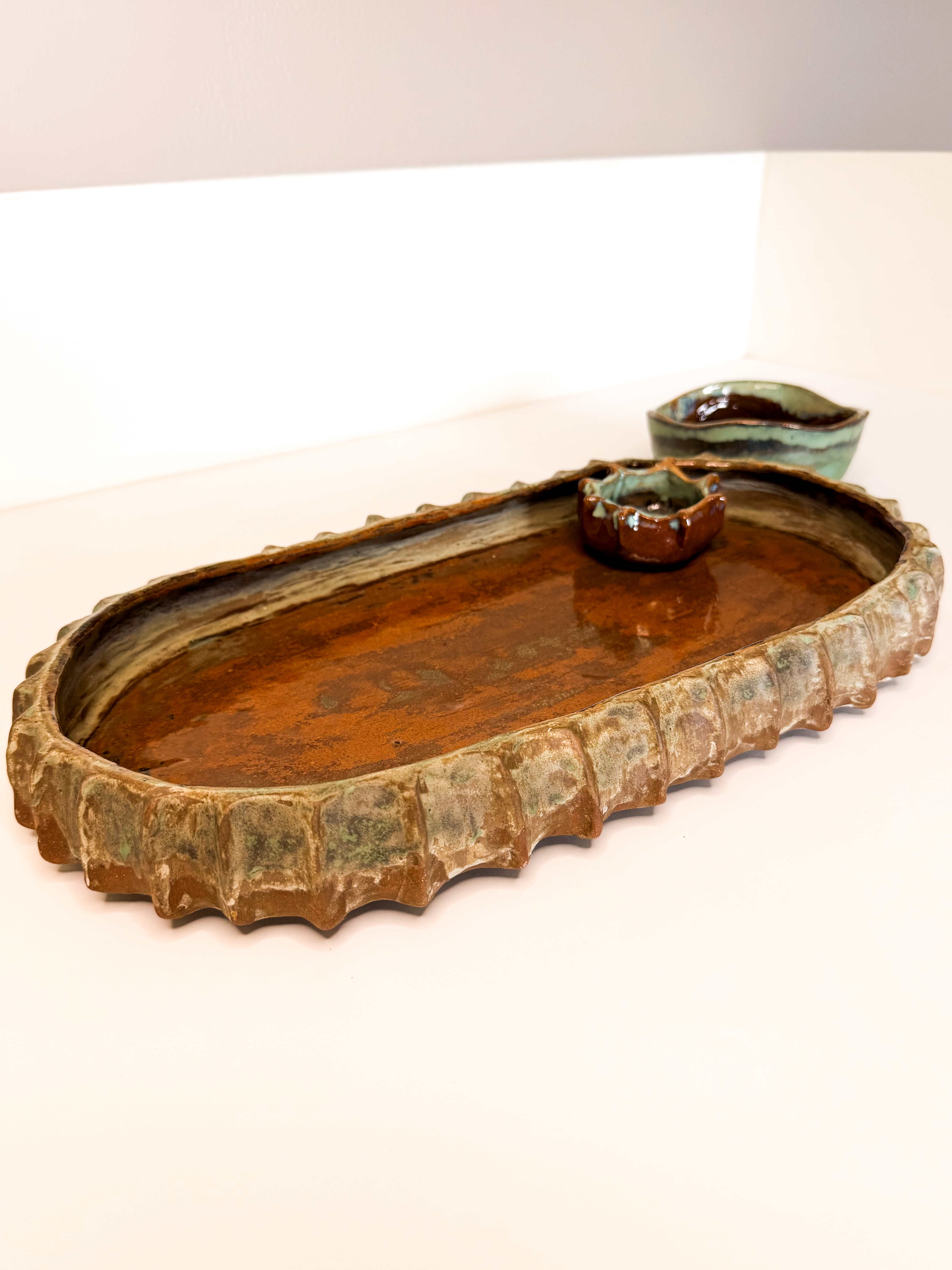 Conj. Coral travessa e 2 bowls — miniatura 2