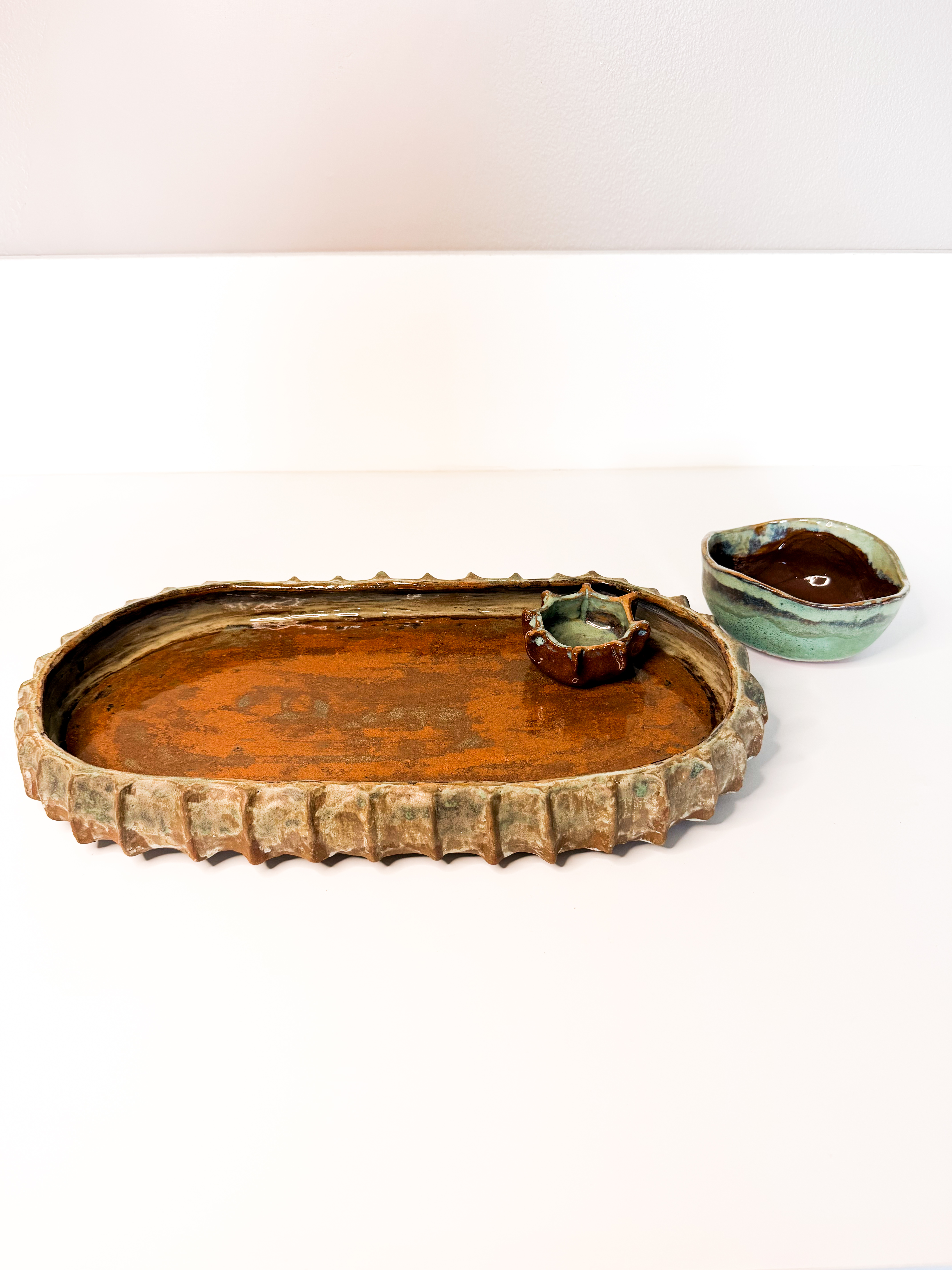 Conj. Coral travessa e 2 bowls — miniatura 4