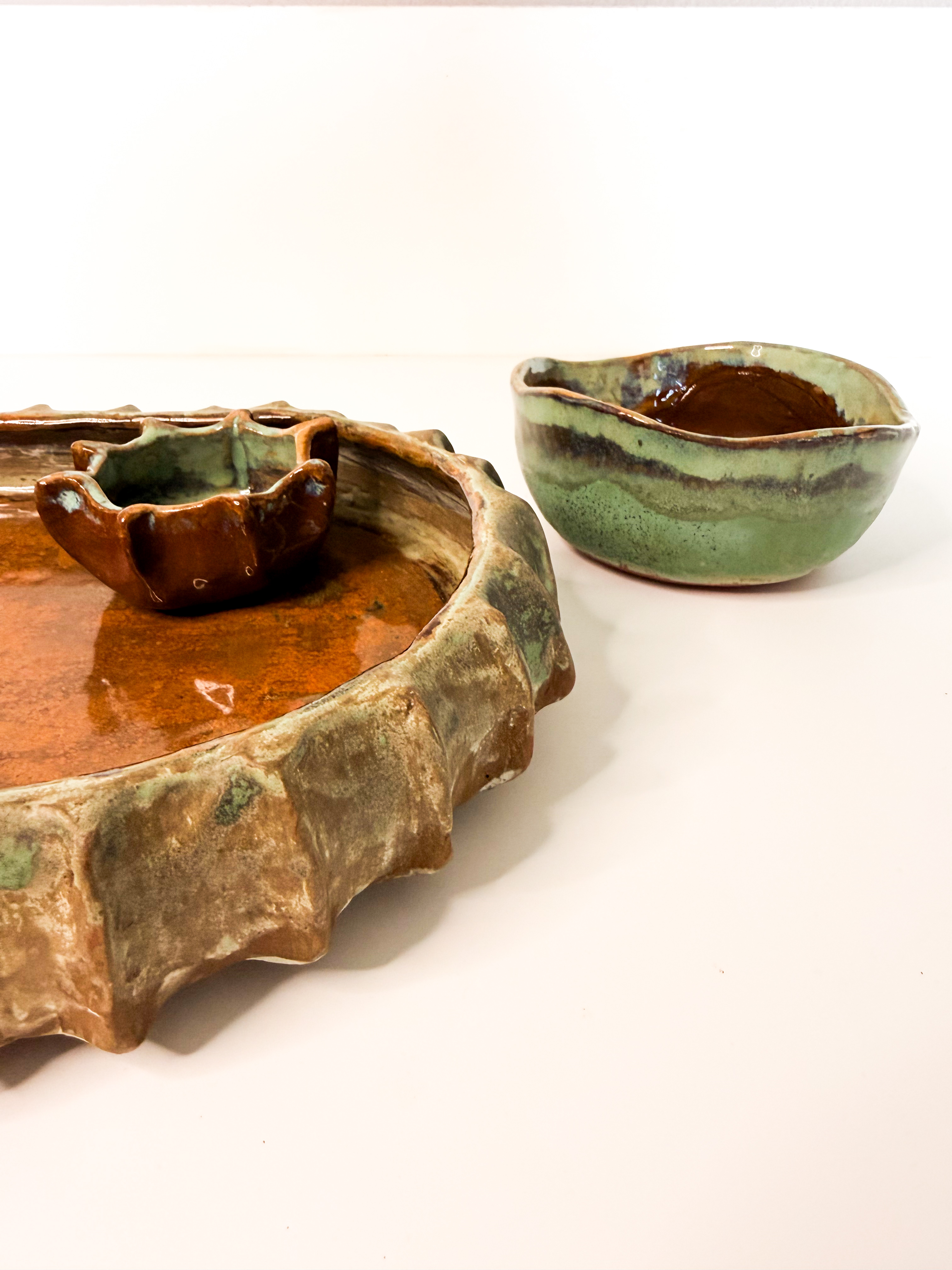 Conj. Coral travessa e 2 bowls — miniatura 5